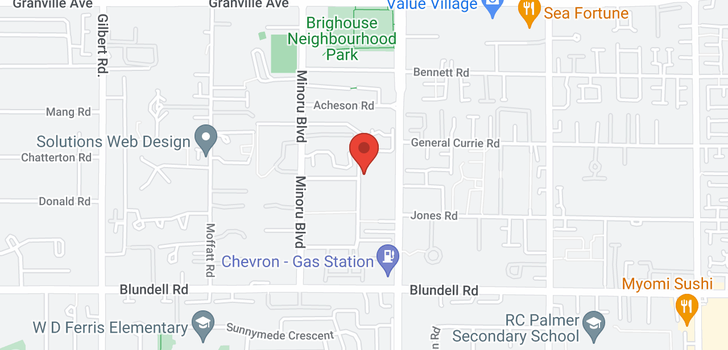 map of 115 7500 ABERCROMBIE DRIVE